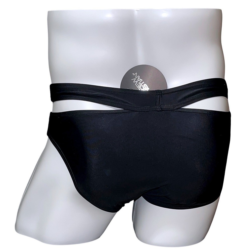 Andrew Christian Small (28-31) Black Wrap Buckle Bikini Swim Briefs 70117 NWT - Picture 5 of 12